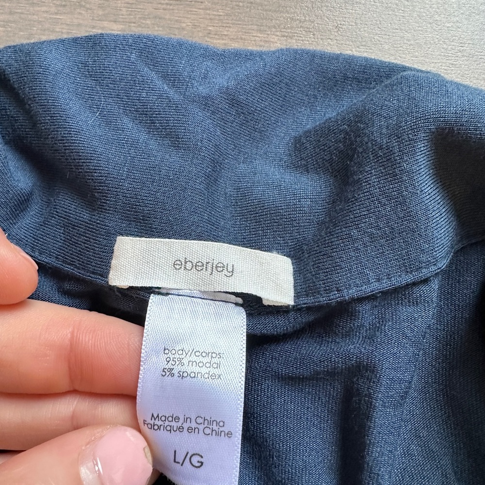 Men's Eberjey William TENCEL Modal Long PJ Set Size Large - Picture 3 of 9